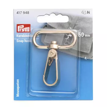 417948 Карабин 40*60мм цв.светлого золота Prym