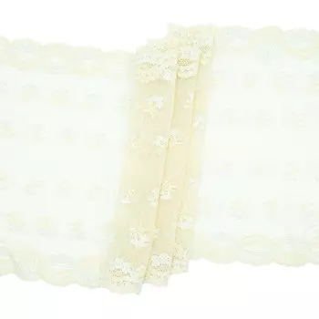 417 Кружево эластичное 26см*10м, бежевый