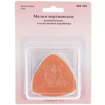 422103 Мелки портновские разноцветные, треугольные, упак./3 шт., Hobby&amp;Pro