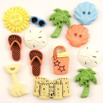 4245, Пуговицы. На пляже