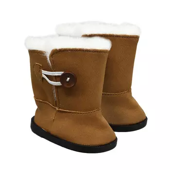 4258988 Сапоги для куклы 'Пуговка', длина подошвы 7,5 см, цвет коричневый