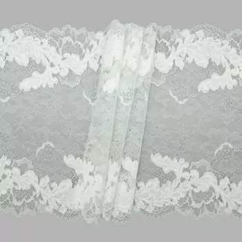 425 Кружево эластичное 23см*10м, белый