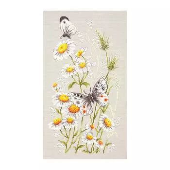 42-12 Набор для вышивания Чудесная игла 'На ромашковой полянке'18 х 31см
