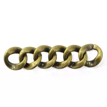 4325 Цепь, 10см, размер звена 23х23мм (латунь)