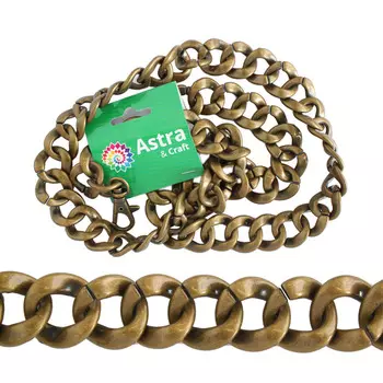 4325 Пояс Astra&amp;Craft 1м, размер звена 23*23мм (латунь)