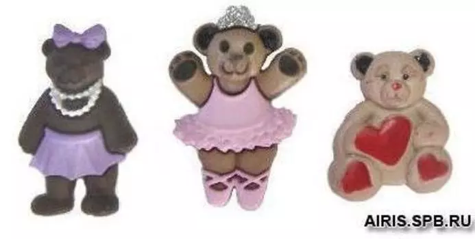 4325, Пуговицы-фигурки. Забавные мишки Dress It