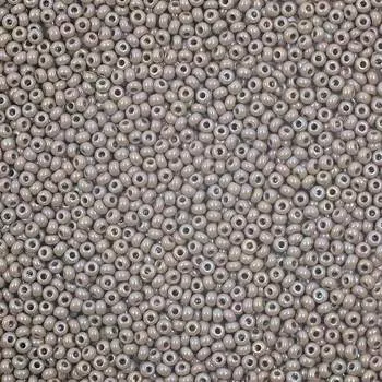 (44020) Бисер непрозрачный с радужным покрытием 10/0, круг.отв., 50г, Preciosa