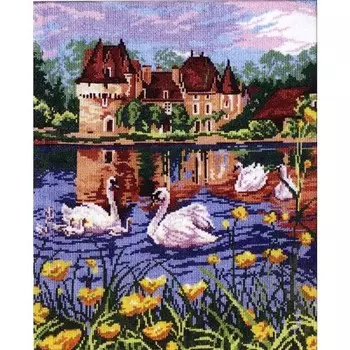 44-04 Набор для вышивания 'Чудесная игла' 'Лебединое озеро', 31*39 см