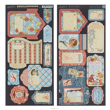 4500909 Стикеры By the Sea Tags &amp; Pockets