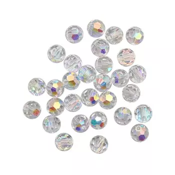451-19-602 Бусины Круглые Crystal AB 6мм. 30 шт. Preciosa