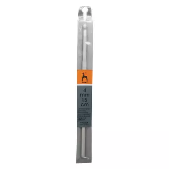 45209 Крючок вязальный 4,00мм*15см, алюм. PONY