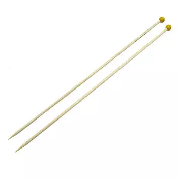 45311 Спицы вязальные прямые MAPLE 5,0 мм*35 см, клен, 2 шт PONY