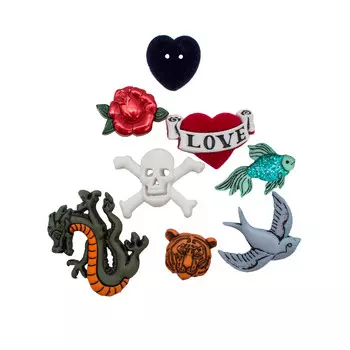 4676, Пуговицы-фигурки. Ретро ностальгия Dress It