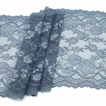 468 Кружево эластичное 24см*10м, дымчатый