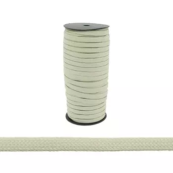 46-39008/11/ Шнур плоский плетеный 11мм*50м полиамид ГР (7145 беж.натур)