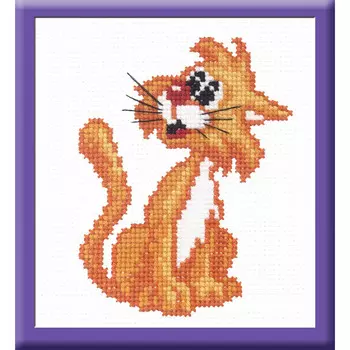 470 Набор для вышивания РС-Студия 'Рыжий кот' 14*11 см