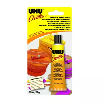 47170 Клей для бумаги и картона в блистере, 33 мл, UHU