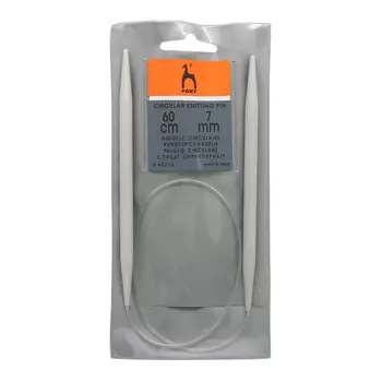 48215 Спицы вязальные круговые 7,00мм*60см, алюм. PONY