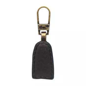 482381 Подвеска для молний, кожа, черный, 1шт, Prym