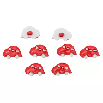 48342 Пуговица 'Машинка', 18 мм (красный)