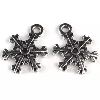 4AR030 Подвеска металлическая снежинка,2шт/упак, Astra&amp;Craft
