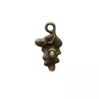 4AR068 Подвеска металлическая желуди,2шт/упак, Астра