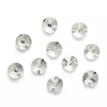 4AR177/178/185 Хрустальные стразы пришивные круглые 8мм, 10шт/упак Astra&amp;Craft (CY001 прозрачный)