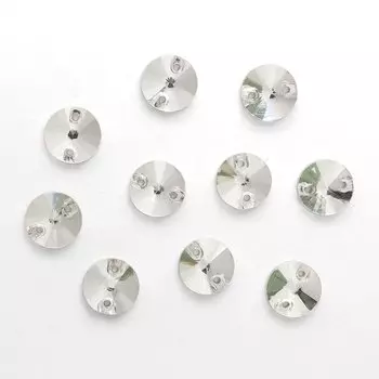 4AR179/180/181 Хрустальные стразы пришивные круглые 10мм, 10шт/упак Astra&amp;Craft (CY001 прозрачный)