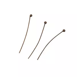 4AR191 Штифты с шариком 3см, 50шт/упак, Астра (Медь)