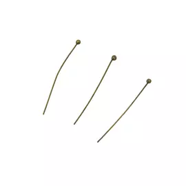 4AR191 Штифты с шариком 3см, 50шт/упак, Астра (Латунь)
