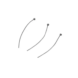 4AR191 Штифты с шариком 3см, 50шт/упак, Астра (Черный никель)