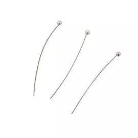 4AR191 Штифты с шариком 3см, 50шт/упак, Астра (Никель)