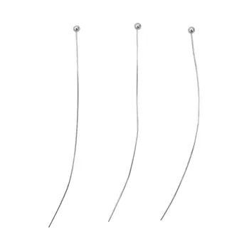 4AR192 Штифты с шариком 5см, 50шт/упак, Астра (Серебро)