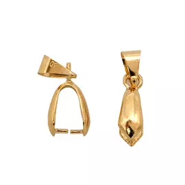 4AR194 Держатель для кулона, 18мм, 5шт/упак, Астра (Золото)