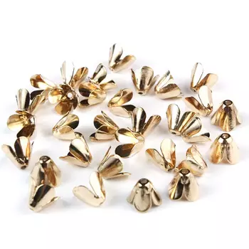 4AR200 Шапочка для бусин, 10мм 30шт/упак, Astra&amp;Craft (Золото)