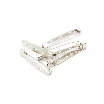 4AR2011 Булавка основа для броши, 4 см, 5 шт/упак, Astra&amp;Craft (никель)