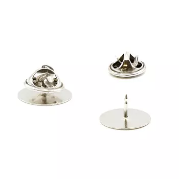 4AR2019-20 Основа для значка с цанговым зажимом, 5 шт/упак, Astra&amp;Craft (никель)