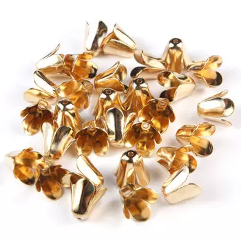 4AR201 Шапочка для бусин, 12мм 30шт/упак, Astra&amp;Craft (Золото)