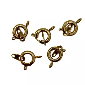 4AR2041 Замок для бус кольцо с ответной частью, 9 мм, 5 шт/упак, Astra&amp;Craft (латунь)