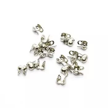 4AR219 Зажим для узла 1,6мм, 20шт/упак, Астра (Никель)