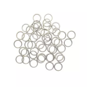 4AR244/245/246 Кольцо соединительное 0,9*8мм, 50шт/упак, Астра (Никель)