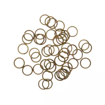 4AR247/248/249 Кольцо соединительное 0,9*10мм, 50шт/упак, Астра (Латунь)
