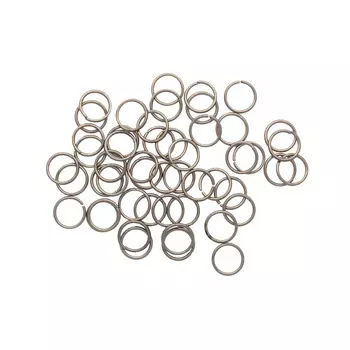 4AR247/248/249 Кольцо соединительное 0,9*10мм, 50шт/упак, Астра (Черный никель)