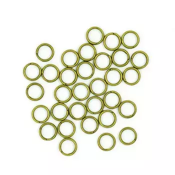 4AR253/254 Кольцо соединительное двойное, 6мм, 50шт/упак, Астра (Латунь)