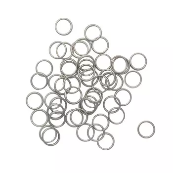 4AR255/256 Кольцо соединительное двойное, 8мм, 50шт/упак, Астра (Никель)