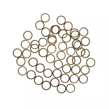 4AR255/256 Кольцо соединительное двойное, 8мм, 50шт/упак, Астра (Латунь)
