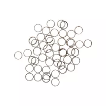 4AR255/256 Кольцо соединительное двойное, 8мм, 50шт/упак, Астра (Черный никель)