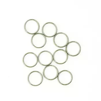 4AR257/258 Кольцо соединительное двойное, 10мм, 50шт/упак, Астра (Черный никель)