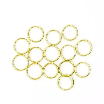 4AR257/258 Кольцо соединительное двойное, 10мм, 50шт/упак, Астра (Золото)