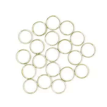 4AR257/258 Кольцо соединительное двойное, 10мм, 50шт/упак, Астра (Никель)